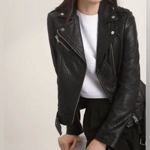 Aritzia Mackage Rumer Pebbled Leather Jacket Size XS